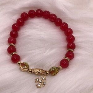 Religious Bracelet Gold Tone-#B1